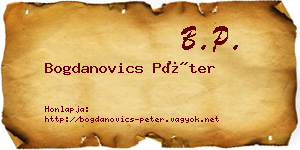 Bogdanovics Péter névjegykártya